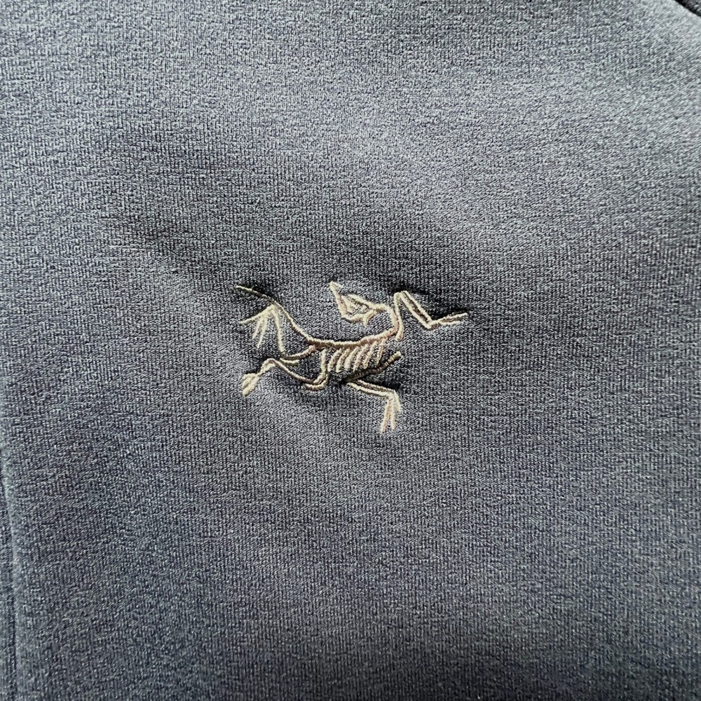 Arcteryx Kyanite AR Hoody Mens Medium Blue Full Zip Fleece Jacket Outdoor Layer - Picture 2 of 8